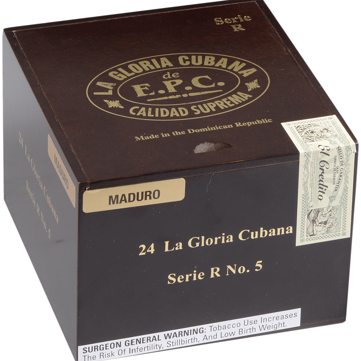 La Gloria Cubana Serie R No. 5 Maduro 24 Ct. Box 5.50X54