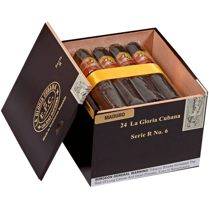 La Gloria Cubana Serie R No. 6 Maduro 24 Ct. Box 5.88X60