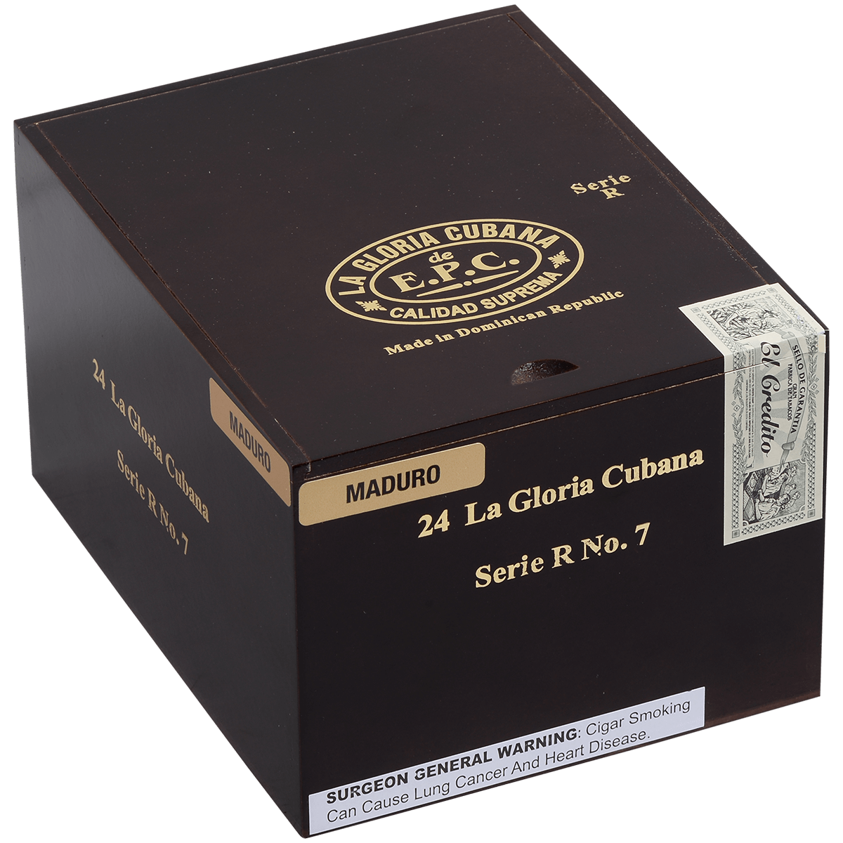 La Gloria Cubana Serie R No. 7 Maduro 24 Ct. Box 7.00X59