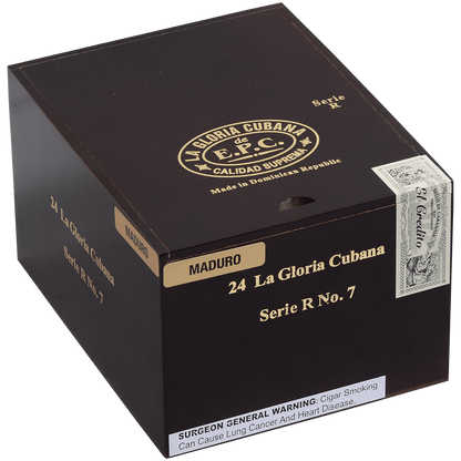 La Gloria Cubana Serie R No. 7 Maduro 24 Ct. Box 7.00X59