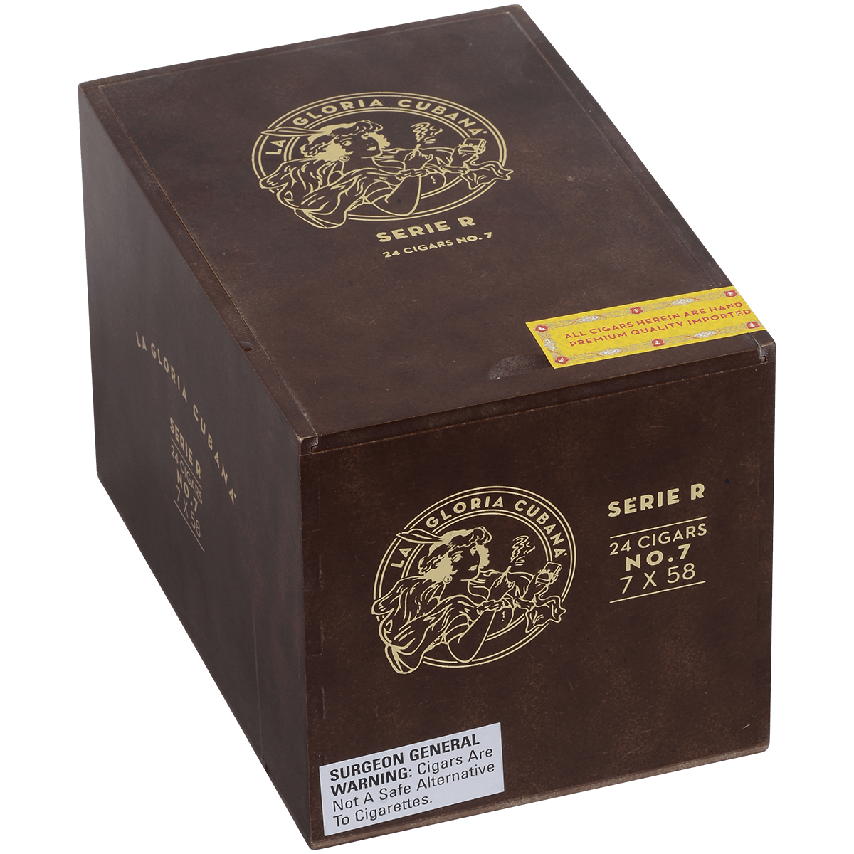 La Gloria Cubana Serie R No. 7 Natural 24 Ct. Box 7.00X59