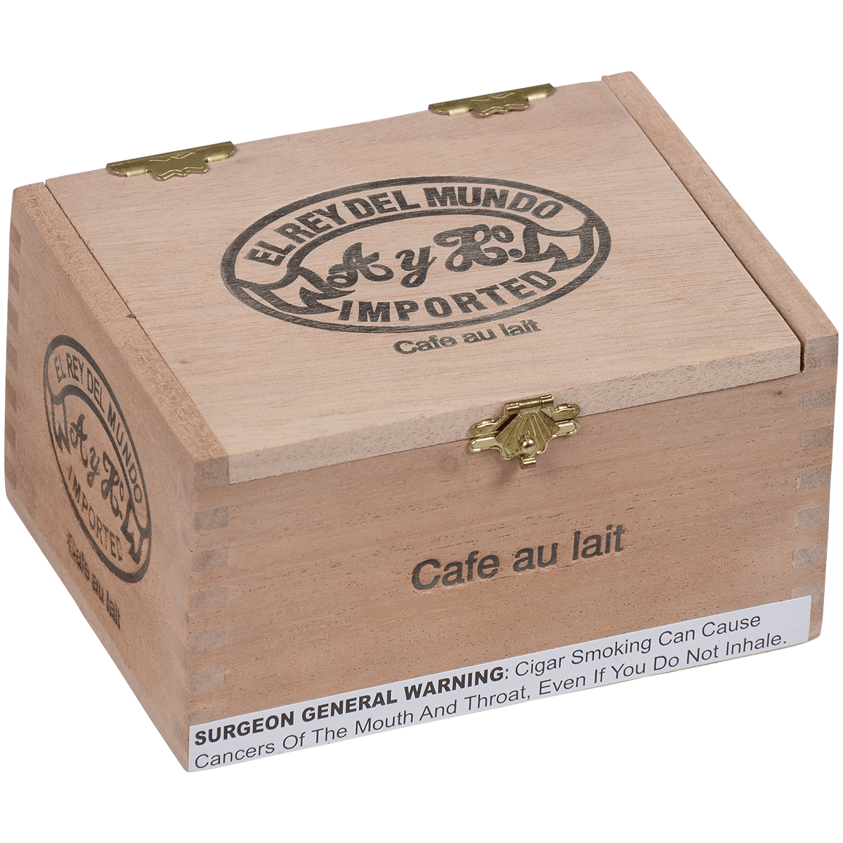 El Rey Del Mundo Ems Cafe Au Lait 24 Ct. Box 4.50X35