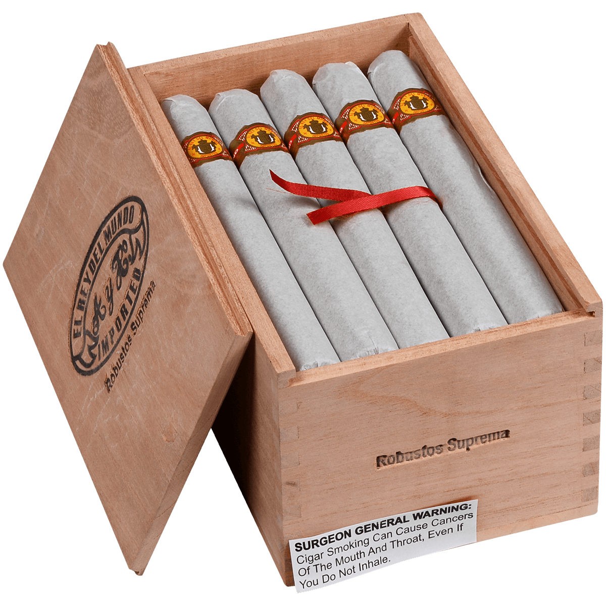 El Rey Del Mundo Oscuro Robusto Suprema 20 Ct. Box 7.25X54