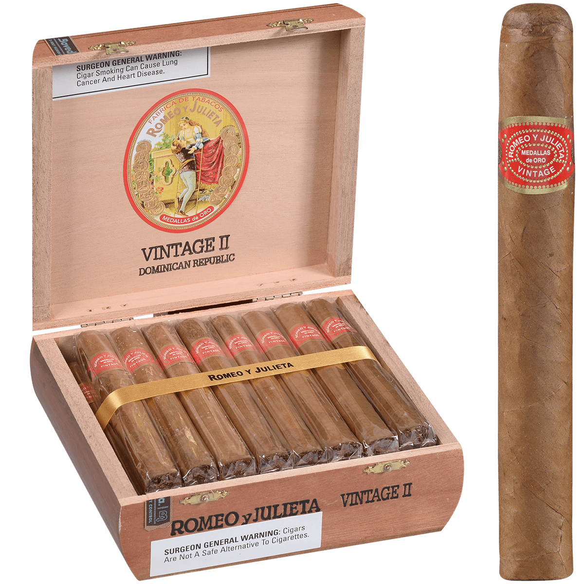 Romeo Y Julieta Vintage #2 Natural 25 Ct. Box 6.00X46