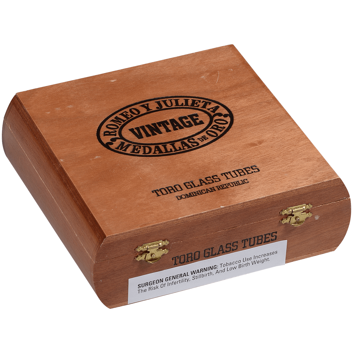 Romeo Y Julieta Vintage Toro Glass Tube 12 Ct. Box 6.00X50