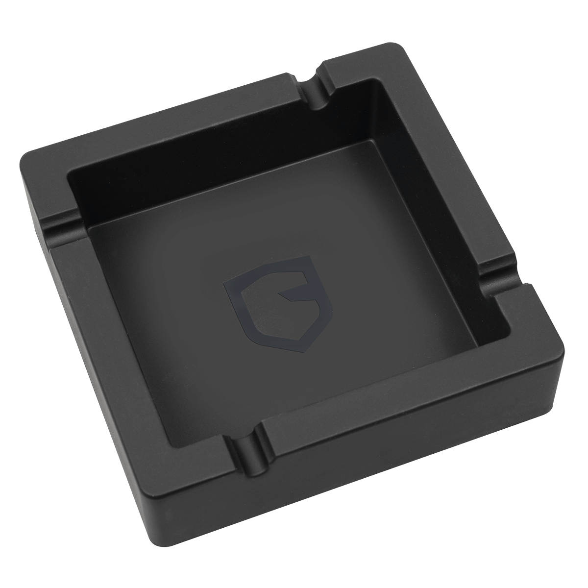 Guardsmen Silicon Ashtray Black Logo Small