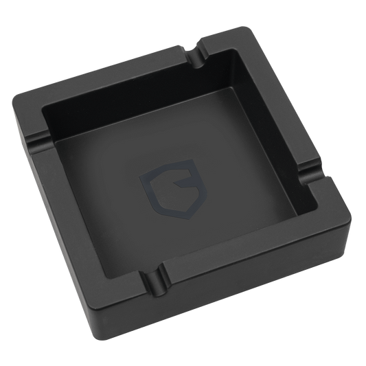 Guardsmen Silicon Ashtray Black Logo Small
