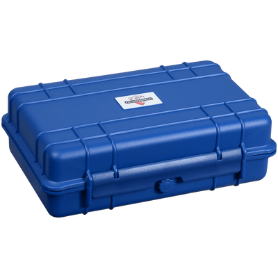 Pk Guardsman Plastic Travel Humidor 5Ct Blue