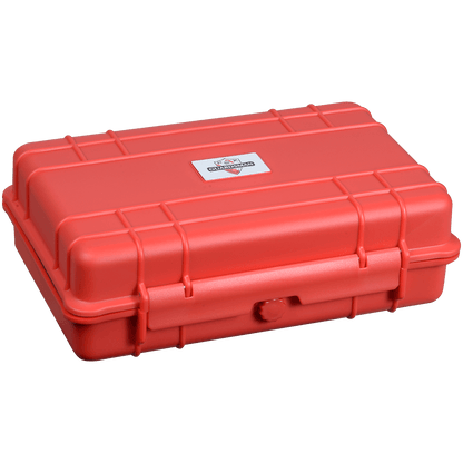 Pk Guardsman Plastic Travel Humidor 5Ct Red