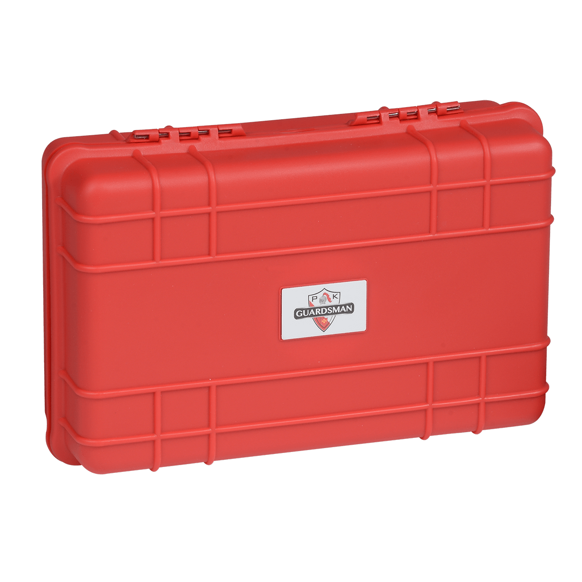 Pk Guardsman Plastic Travel Humidor 5Ct Red