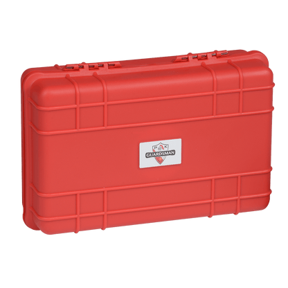 Pk Guardsman Plastic Travel Humidor 5Ct Red