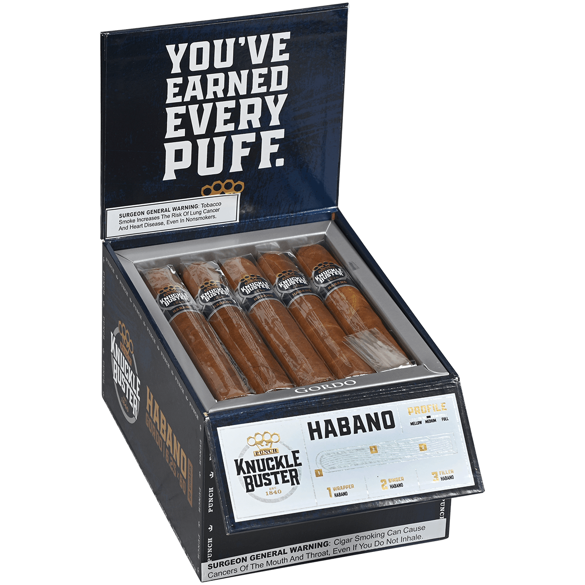 PUNCH KNUCKLE BUSTER HABANO GORDO 6.25x60 20 CT. BOX