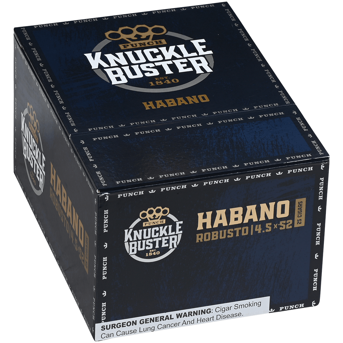PUNCH KNUCKLE BUSTER HABANO ROBUSTO 4.50x50 25 CT. BOX