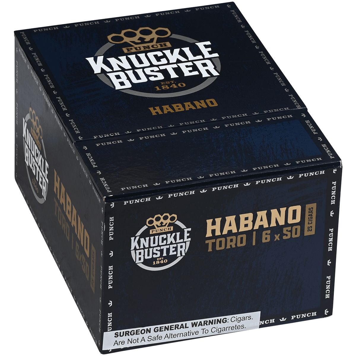 PUNCH KNUCKLE BUSTER HABANO TORO 6x50 25 CT. BOX