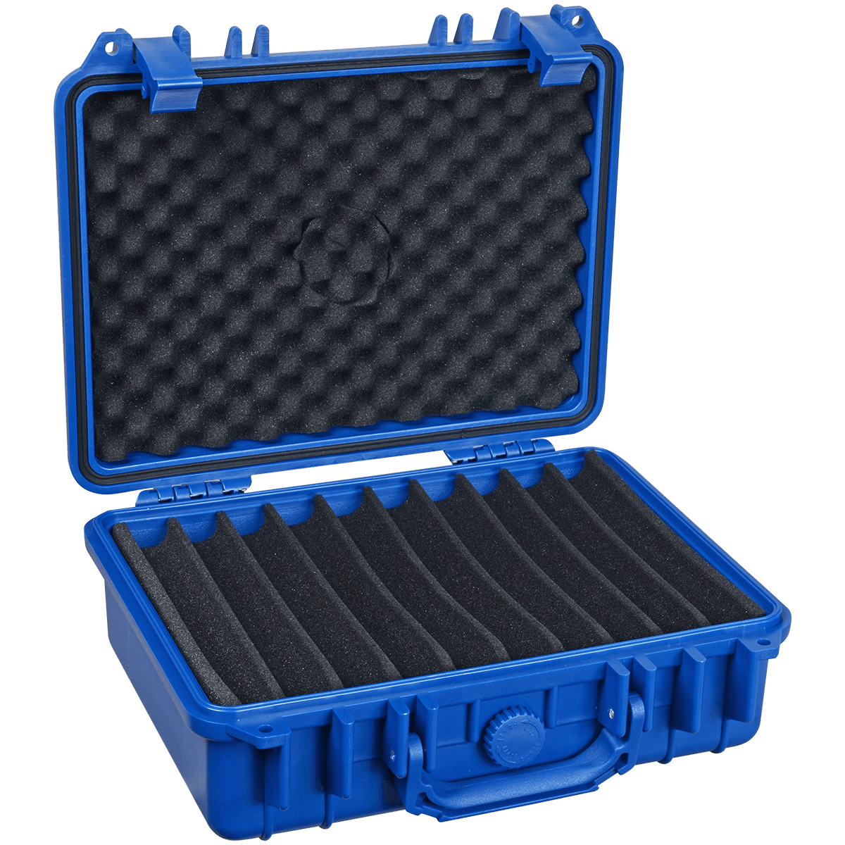 Pk Guardsman Plastic Travel Humidor 30 Ct Blue
