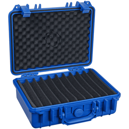 Pk Guardsman Plastic Travel Humidor 30 Ct Blue