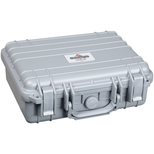 Pk Guardsman Plastic Travel Humidor 30 Ct Silver