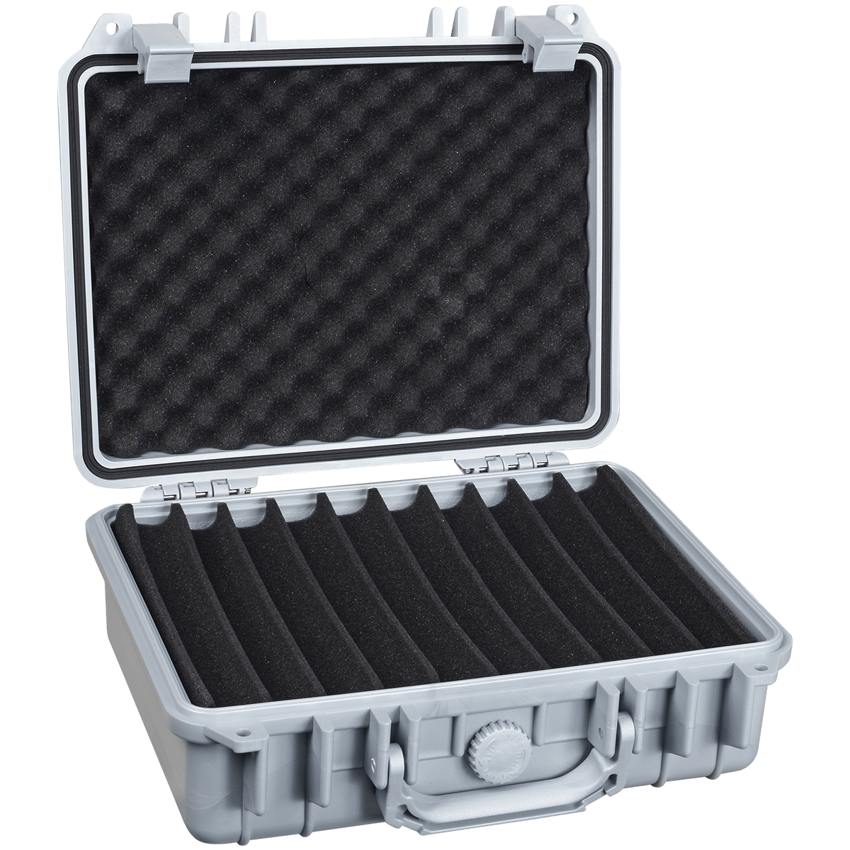 Pk Guardsman Plastic Travel Humidor 30 Ct Silver
