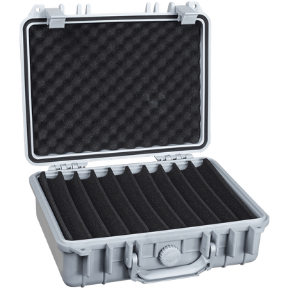 Pk Guardsman Plastic Travel Humidor 30 Ct Silver