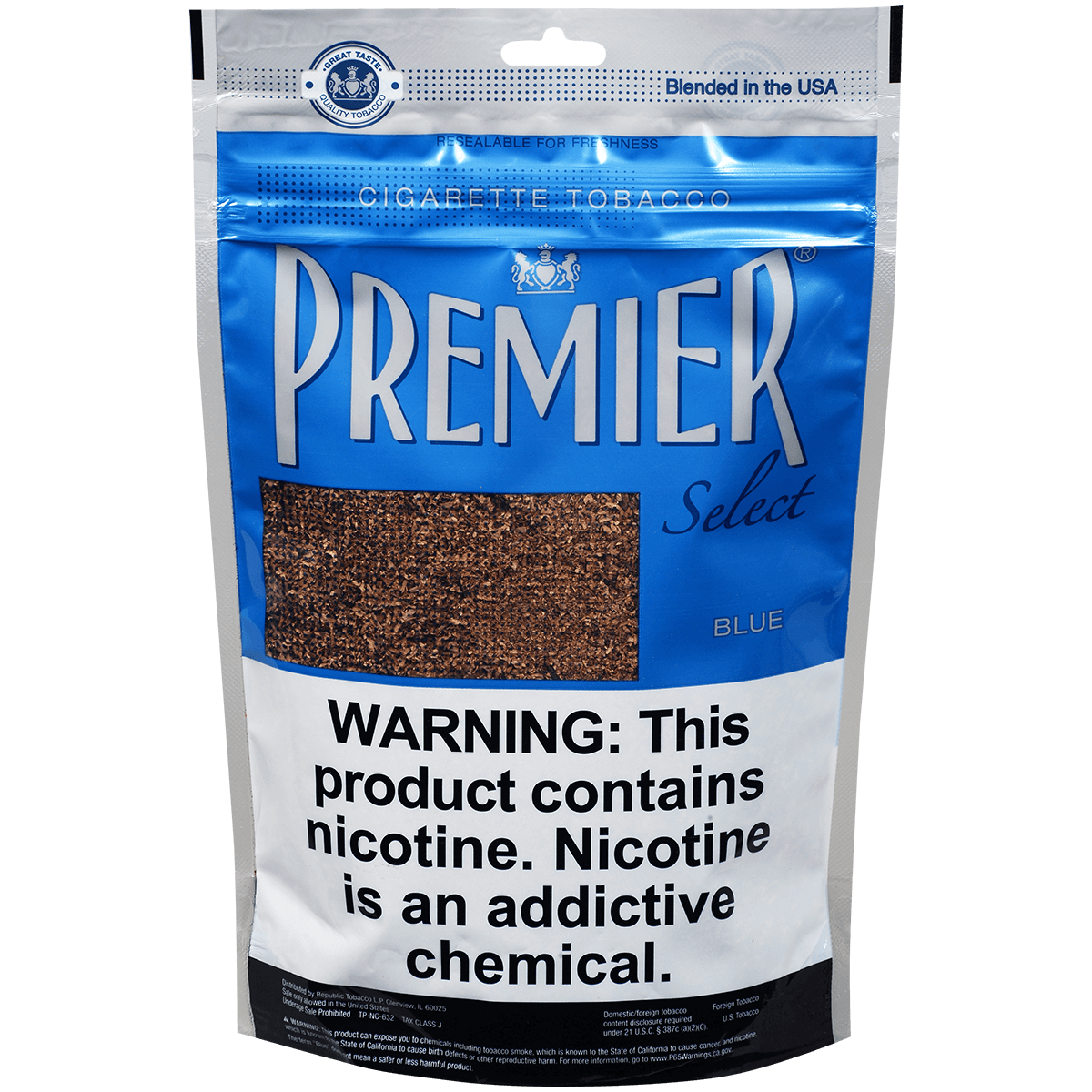 PREMIER SELECT RYO LIGHT TASTE BLUE MEDIUM BAG 3.00 OZ
