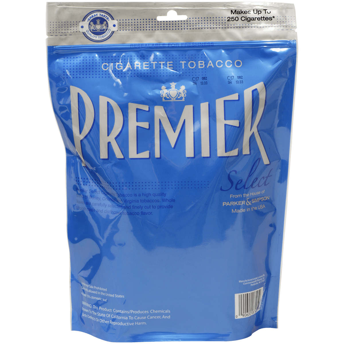 Premier Select Ryo Light Taste Blue Large Bag 8.00 Oz