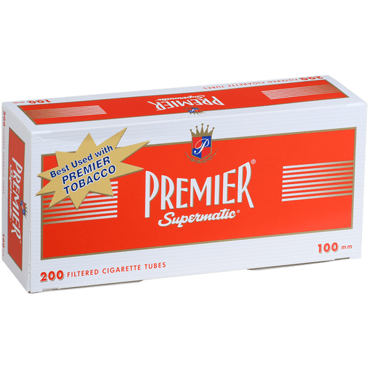 Cigarette Tubes Premier 100Mm Red 200 Ct. Box