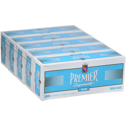 Cigarette Tubes Premier King Size Blue 200 Ct.
