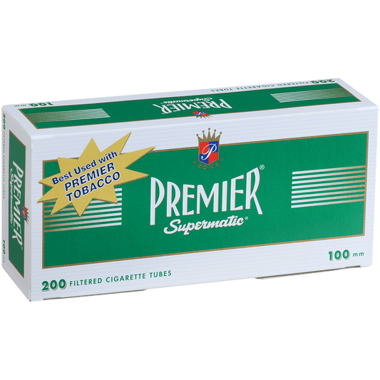 Cigarette Tubes Premier 100Mm Menthol 200 Ct. Box