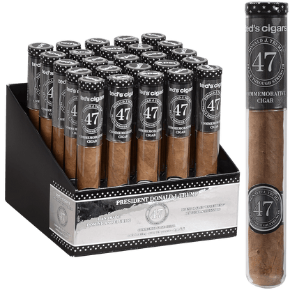 The Presidential Cigar (Trump Inauguration) By Ted'S Cigars Glass Tubes 25 Ct. 6.00X50