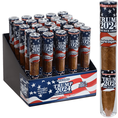 The Presidential Cigar (Trump 2024) By Ted'S Cigars Glass Tubes 25 Ct. 6.00X50