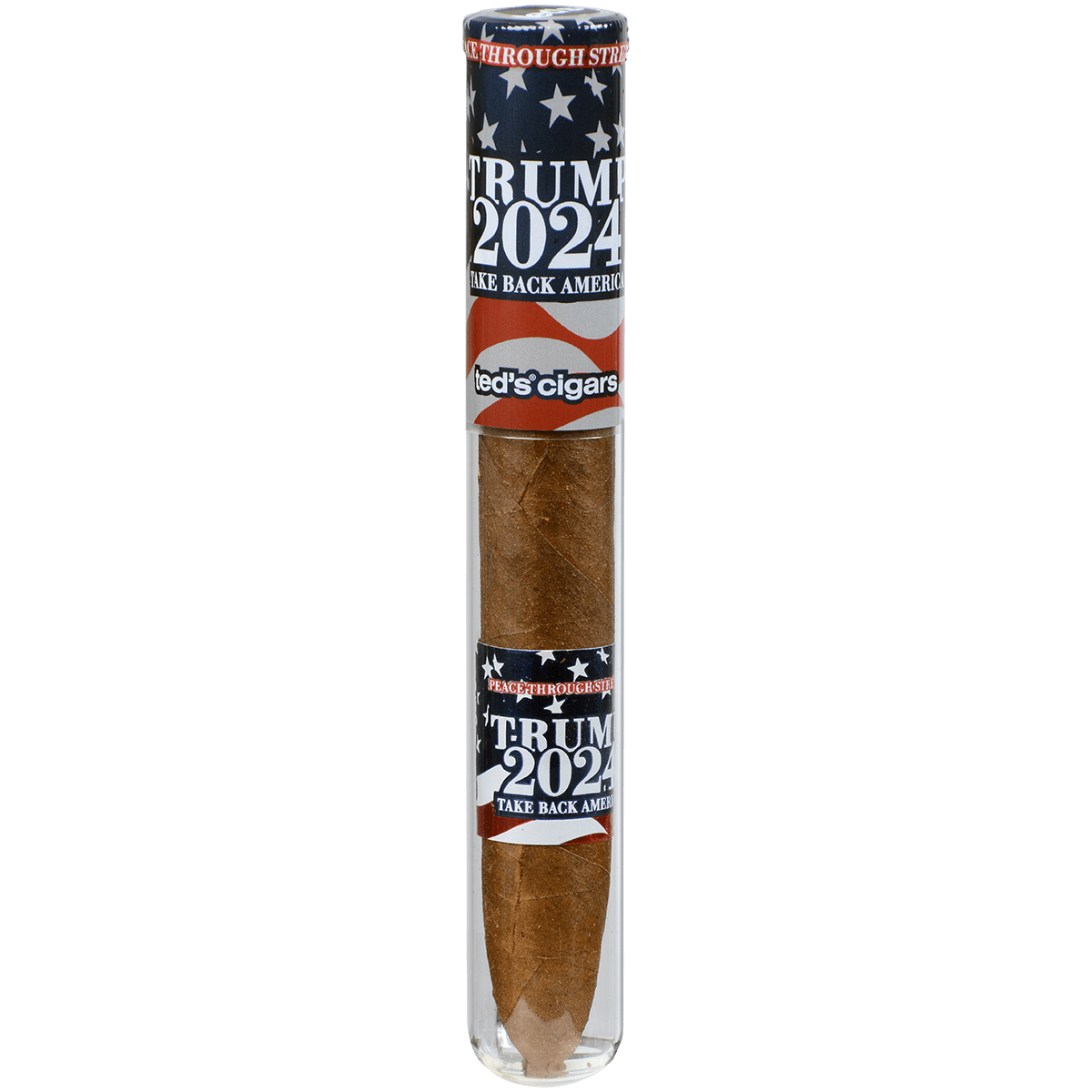 The Presidential Cigar (Trump 2024) By Ted'S Cigars Glass Tubes 25 Ct. 6.00X50