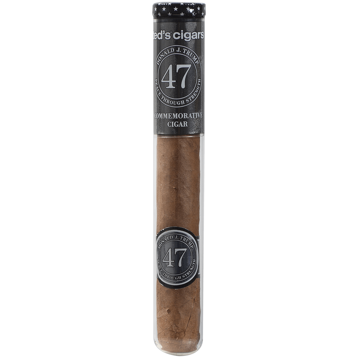 The Presidential Cigar (Trump Inauguration) By Ted'S Cigars Glass Tubes 25 Ct. 6.00X50