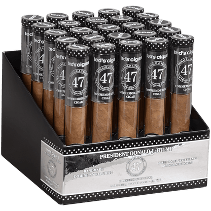 The Presidential Cigar (Trump Inauguration) By Ted'S Cigars Glass Tubes 25 Ct. 6.00X50