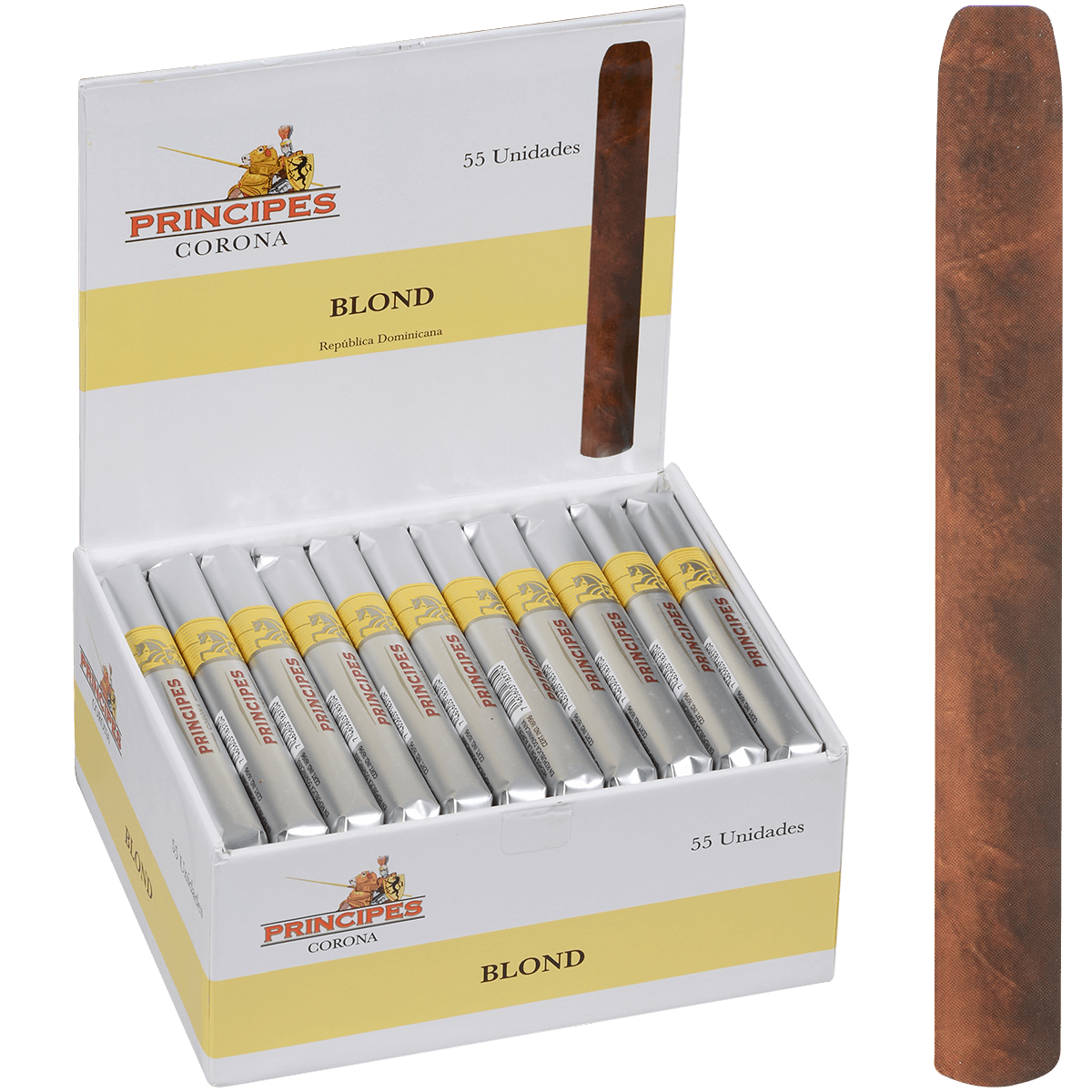 Principes Blond Corona 55 Ct Box 5X38