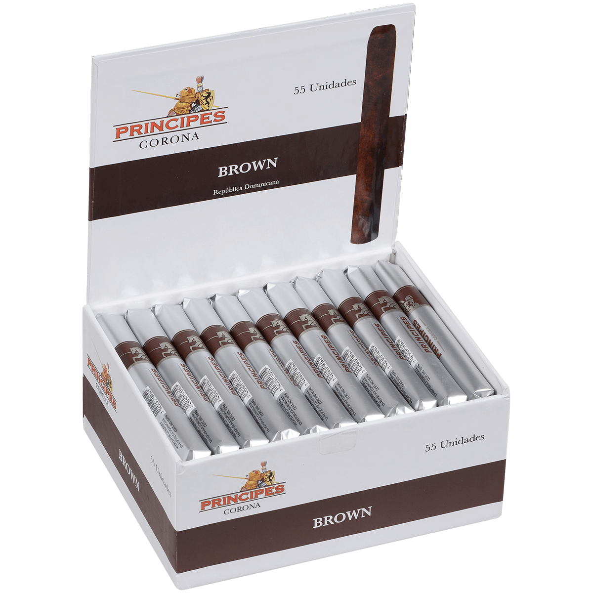 Principes Brown Corona 55 Ct Box 5X38