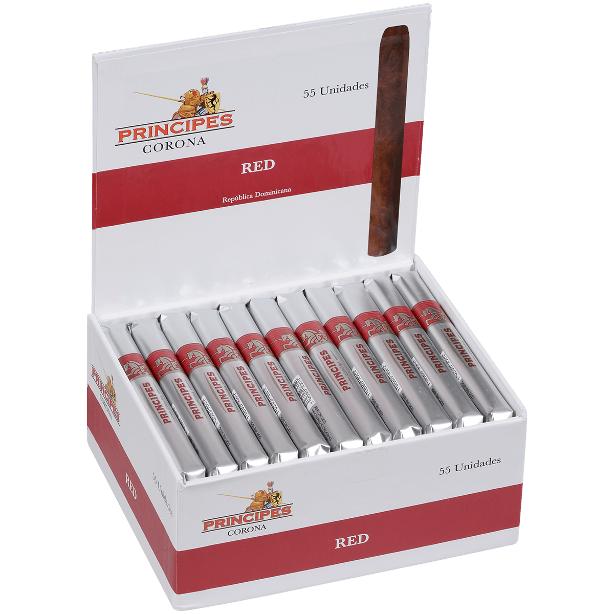 Principes Red Corona 55 Ct Box 5X38