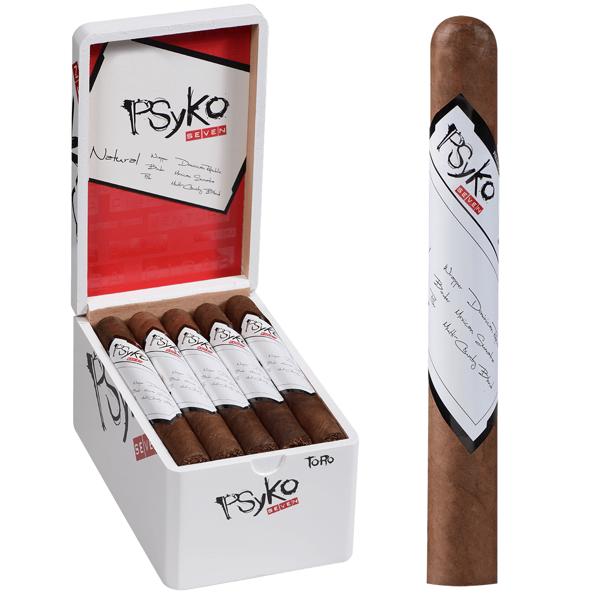 Psyko 7 Natural Toro 20 Ct. Box 6.25X48