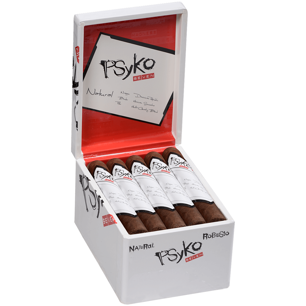 Psyko 7 Natural Robusto 20 Ct. Box 5.50X50
