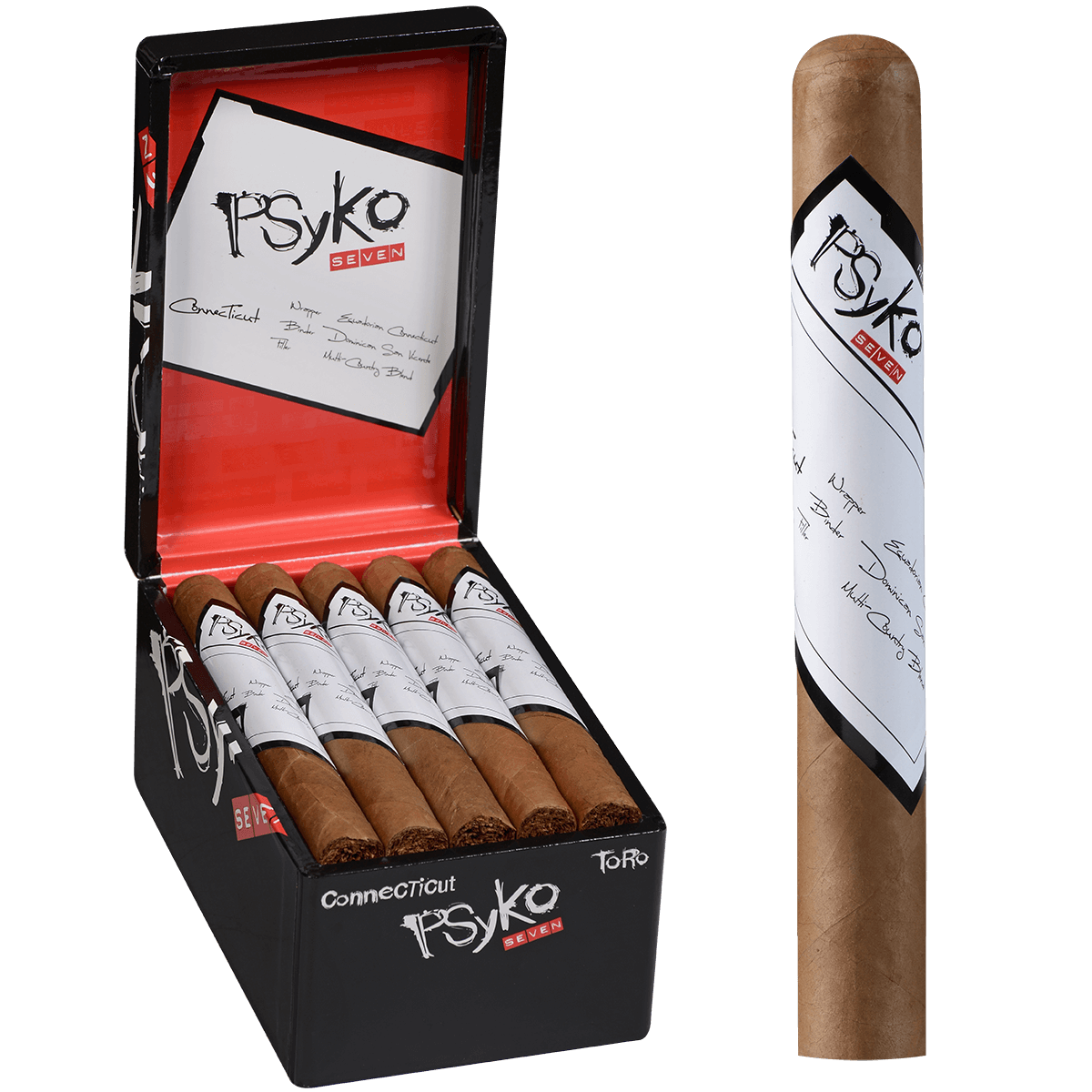 Psyko 7 Connecticut Toro 20 Ct. Box 6.25X48