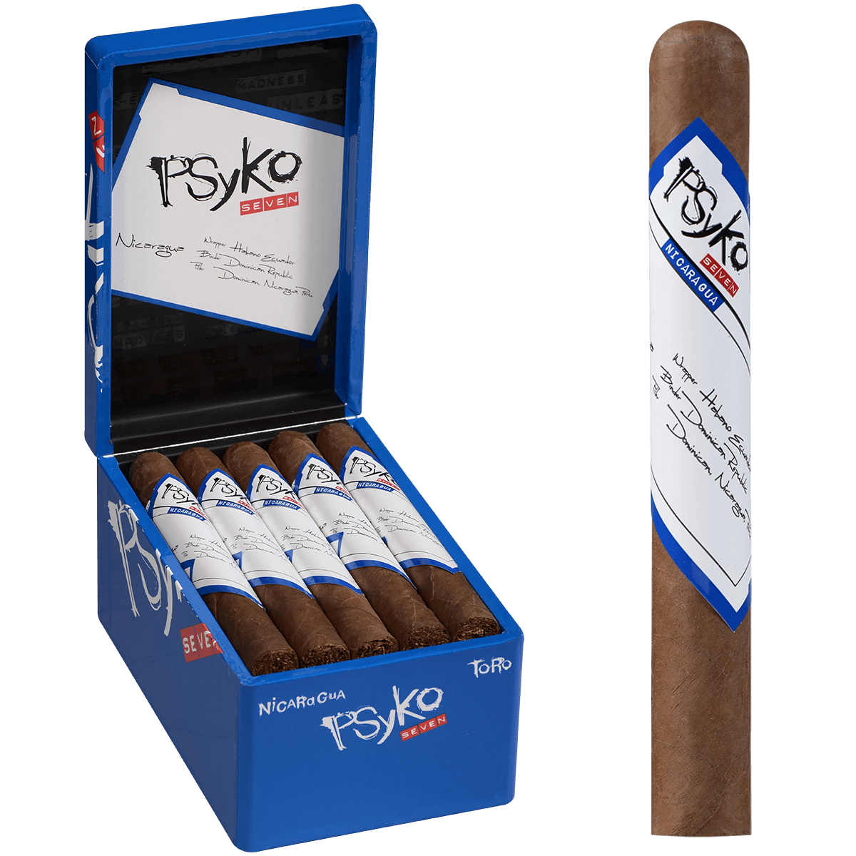 Psyko 7 Nicaraguan Toro 20 Ct. Box 6.25X48