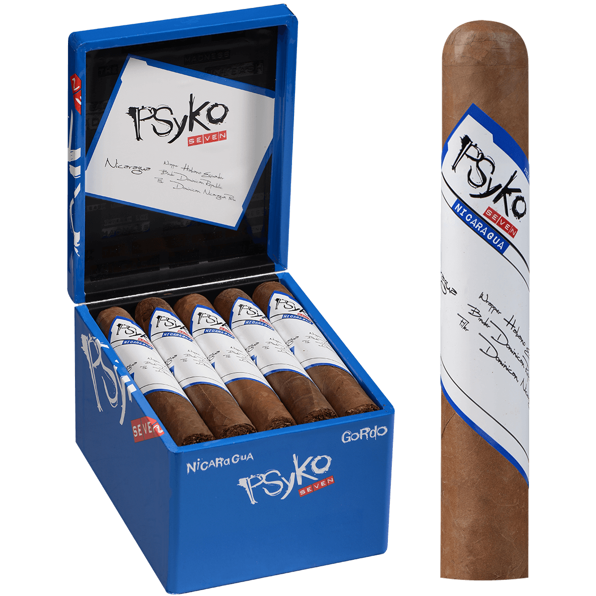 Psyko 7 Nicaraguan Toro Gordo 20 Ct. Box 6.00X60
