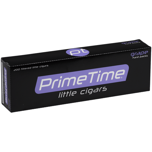 Prime Time Little Cigars Grape 10/20 Packs 3.27X20