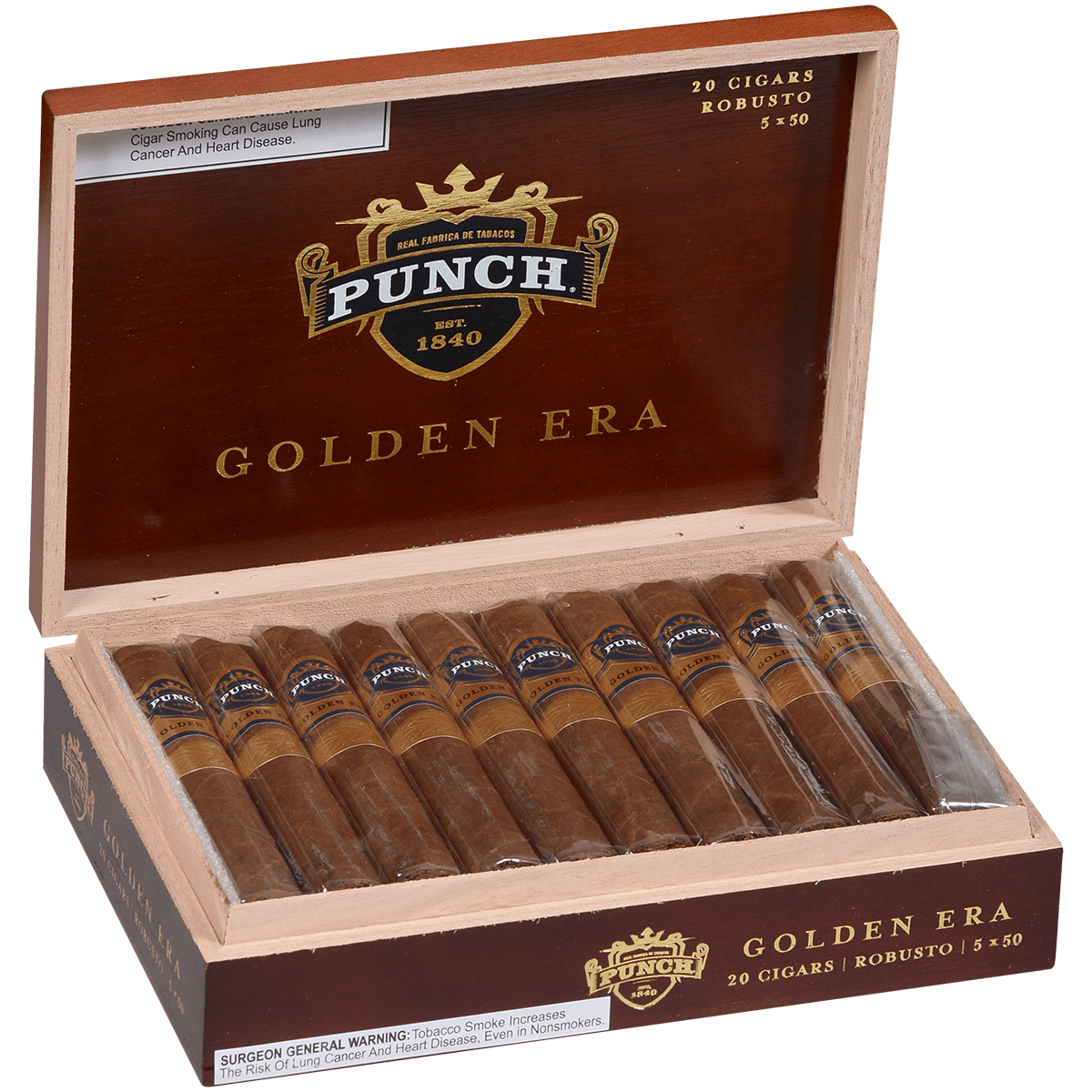 Punch Golden Era Robusto 20 Ct. Box 5.00X50
