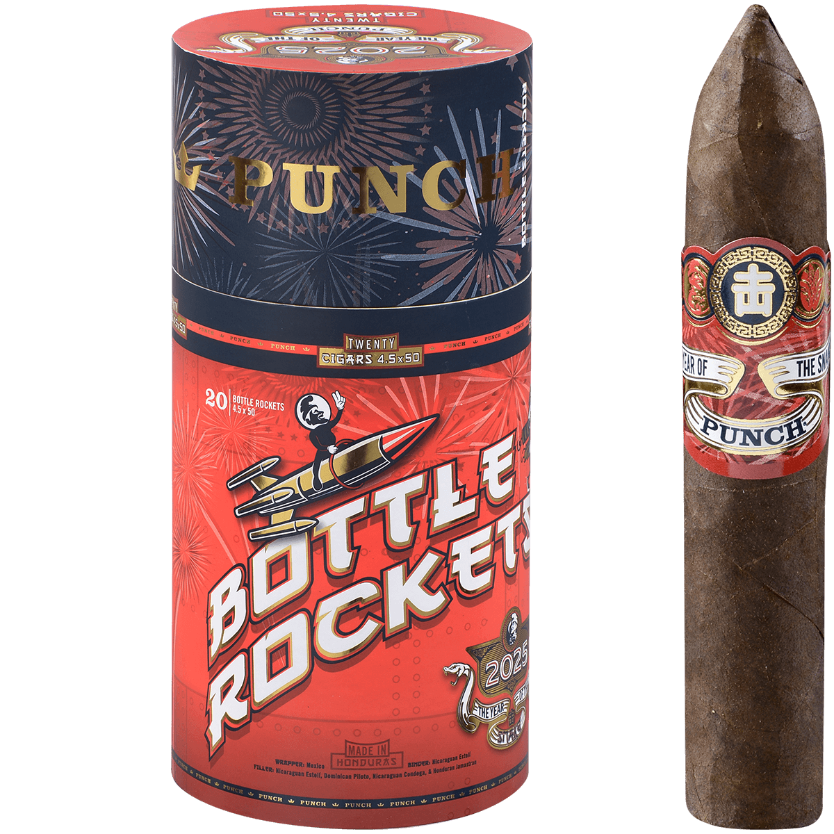 Punch Lunar New Year Bottle Rockets 20 Ct. Box 4.50X50