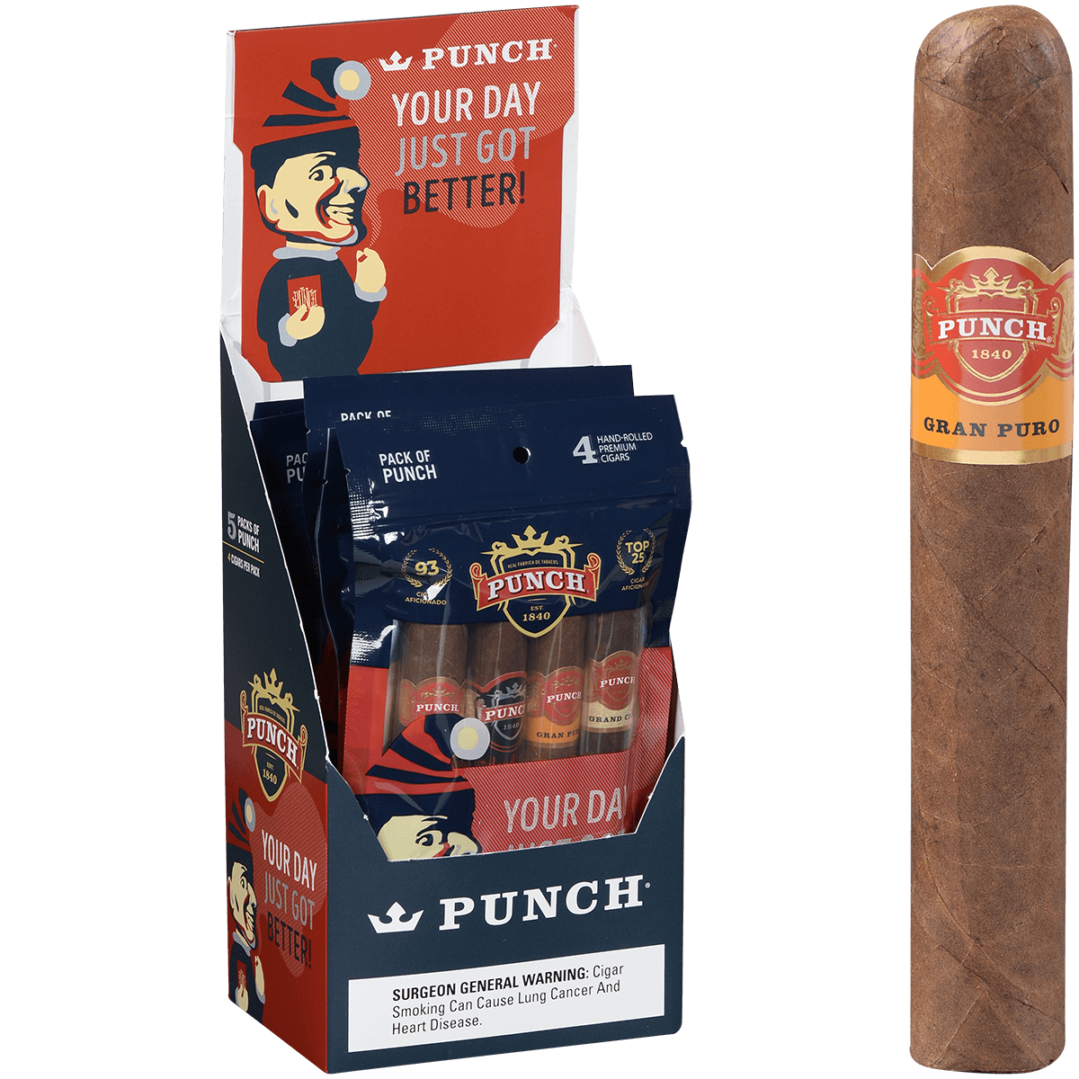 Punch 93 Rated Toro Sampler 5/4 Ct. Fresh Pack