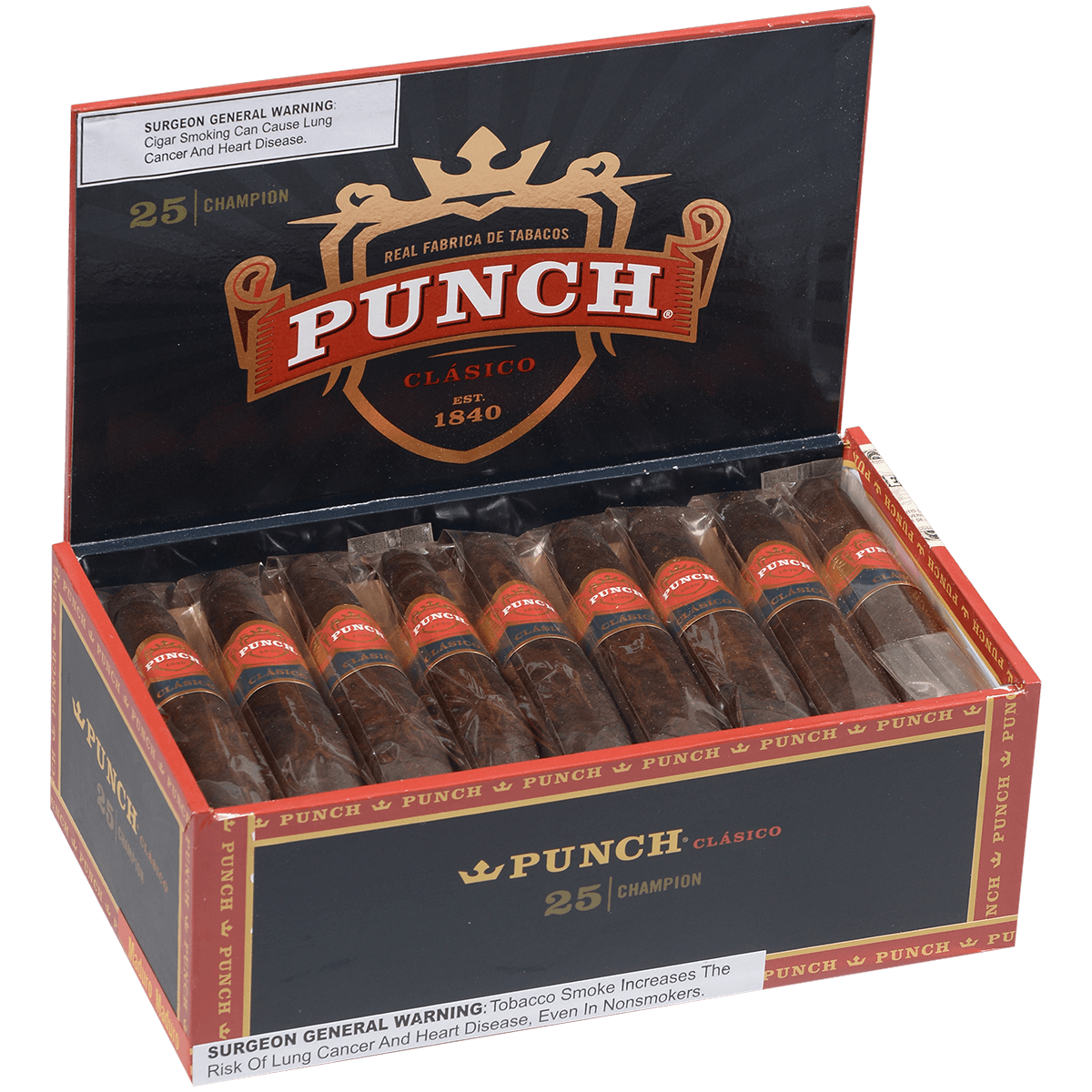 Punch Champion Double Maduro 25 Ct. Box 4.50X30/60/44