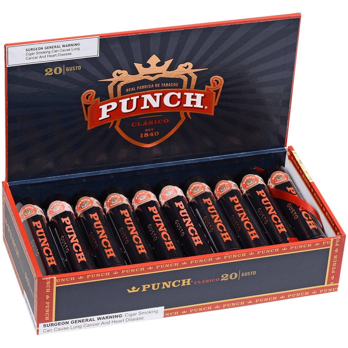 Punch Gusto Tubo Ems 20 Ct. Box 5.00X52