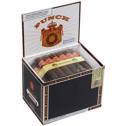 Punch Rothschilds Maduro/Maduro Cello 50 Ct. Box 4.50X50
