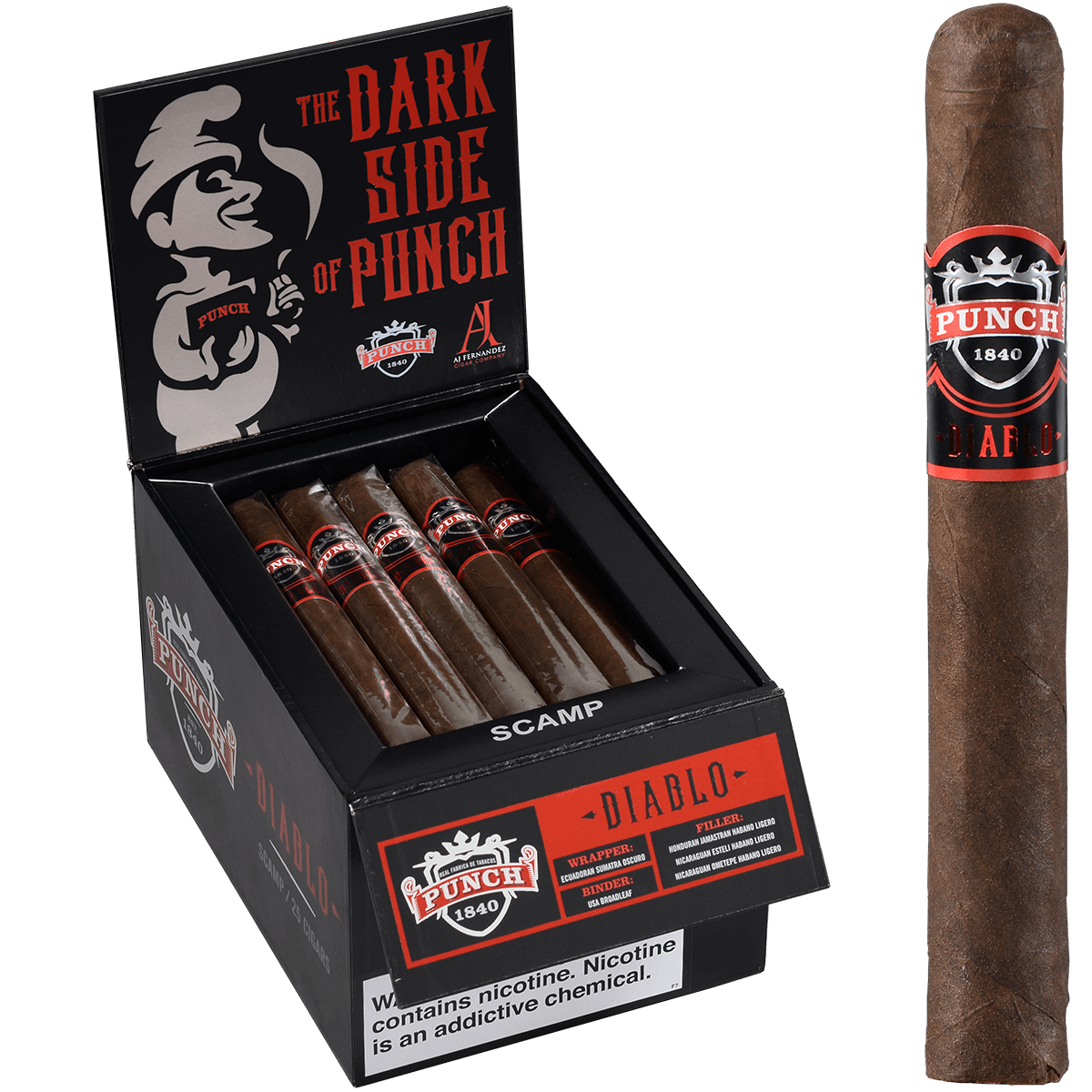 Punch Diablo Scamp 25 Ct. Box 6.12X50