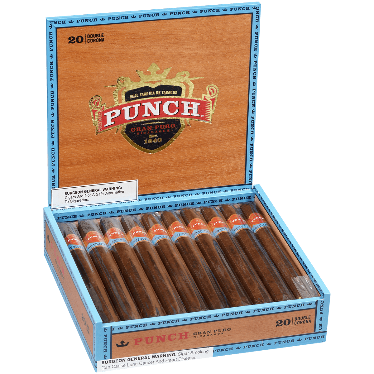 Punch Gran Puro Nicaragua Double Corona 20 Ct. Box 7.50X54